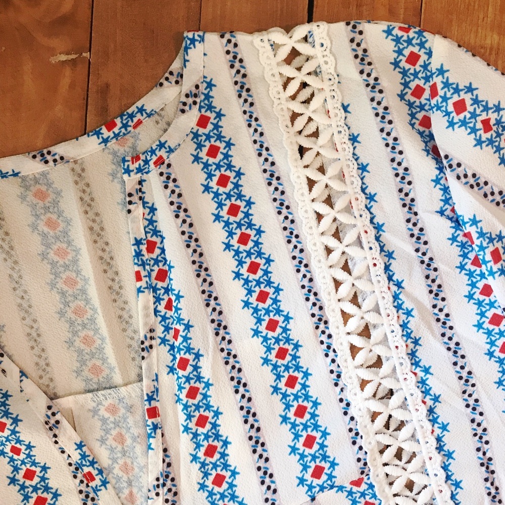 Loose bohemian tunic top - Picture 4 of 5